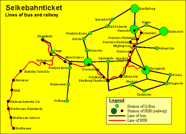 Netz f&uuml;r Selkebahnticket