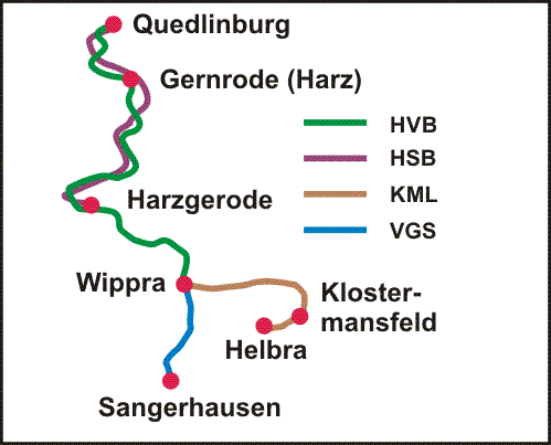 Streckenkarte zur WiSelCard