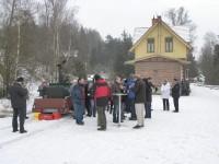 Mittagessen im Bahnhof Straßberg; Kesselgulasch aus der Gulaschkanone der Firma Kather aus Silberhütte