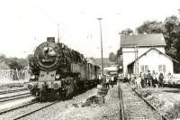 Rauchkammeransicht von Lok 99 1027 nach dem Umsetzen vor einem Sonderzug auf der Rbelandbahn am 02.07.1983
